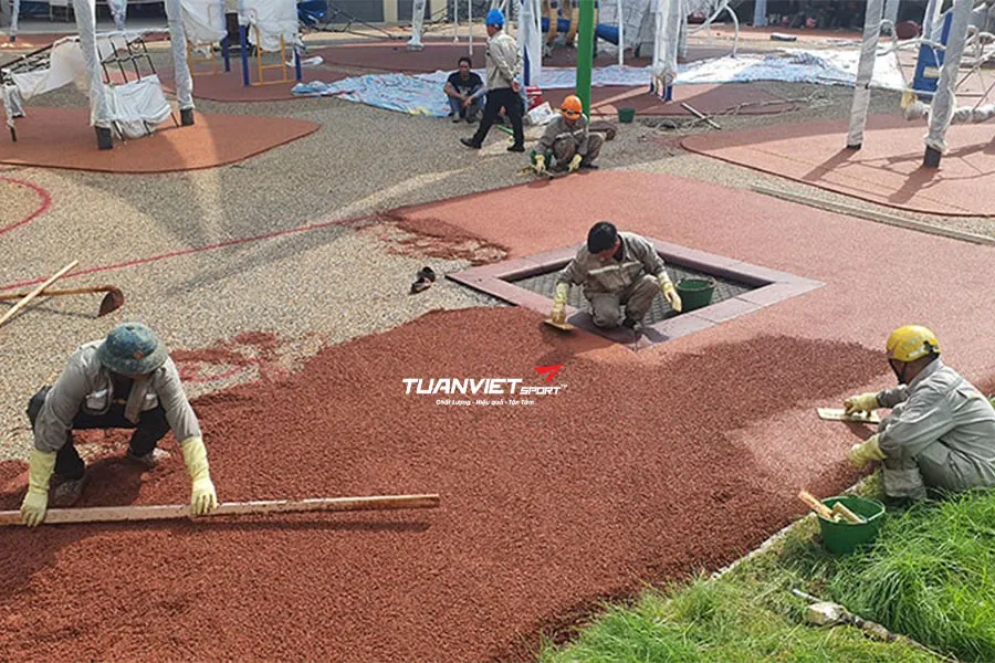 Cách xử lý bong tróc sàn EPDM hiệu quả và bền lâu