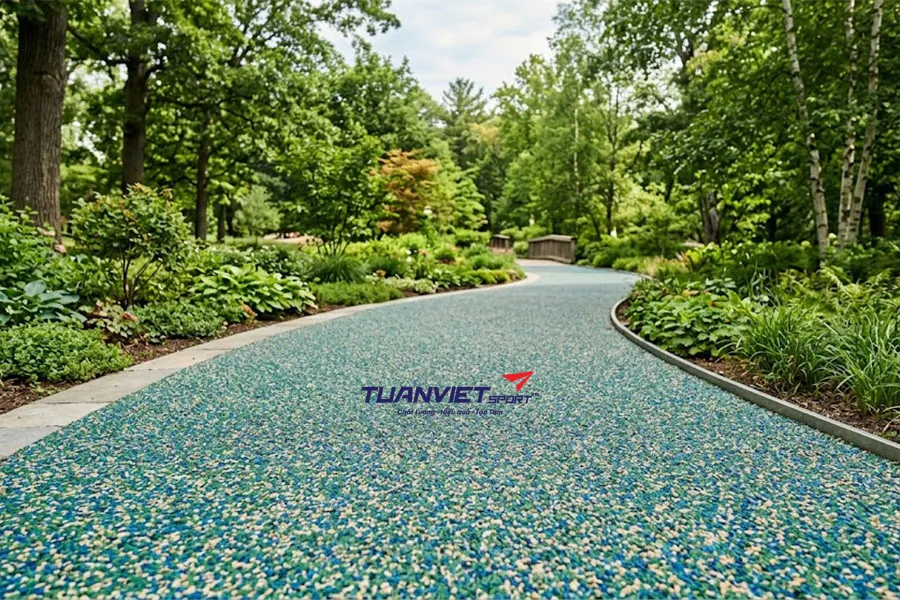 Hạt cao su EPDM trong thi c&ocirc;ng, Ưu điểm bảng m&agrave;u v&agrave; ứng dụng