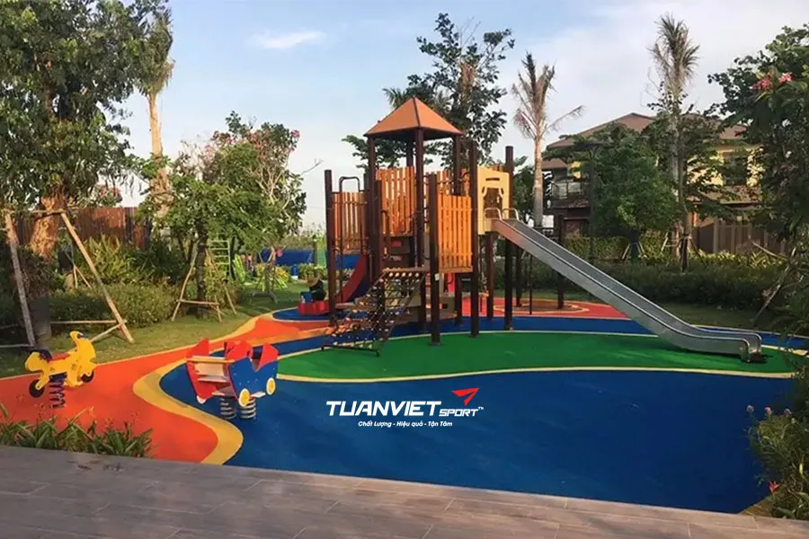 Hạt cao su EPDM trong thi c&ocirc;ng, Ưu điểm bảng m&agrave;u v&agrave; ứng dụng