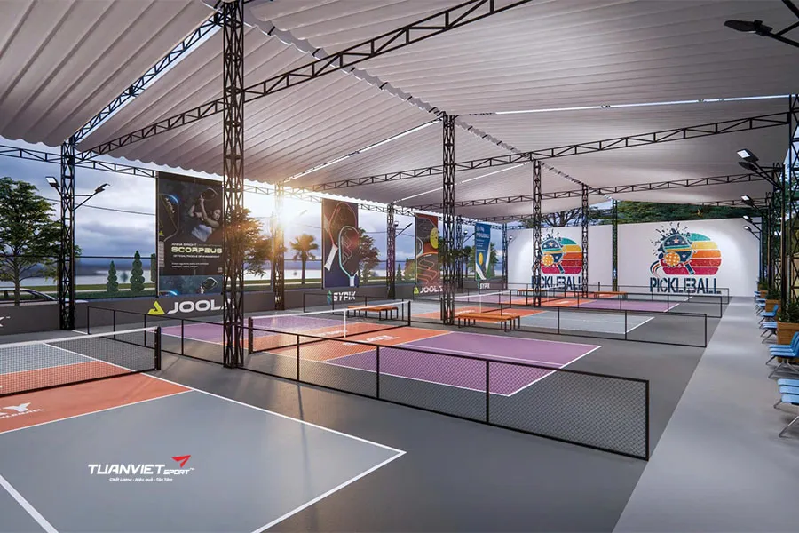 1 sân pickleball thi công hết bao nhiêu tiền? Dự toán chi phí làm sân chi tiết 2026