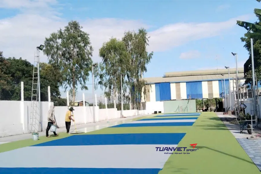 dự toán chi tiết thi công sân pickleball