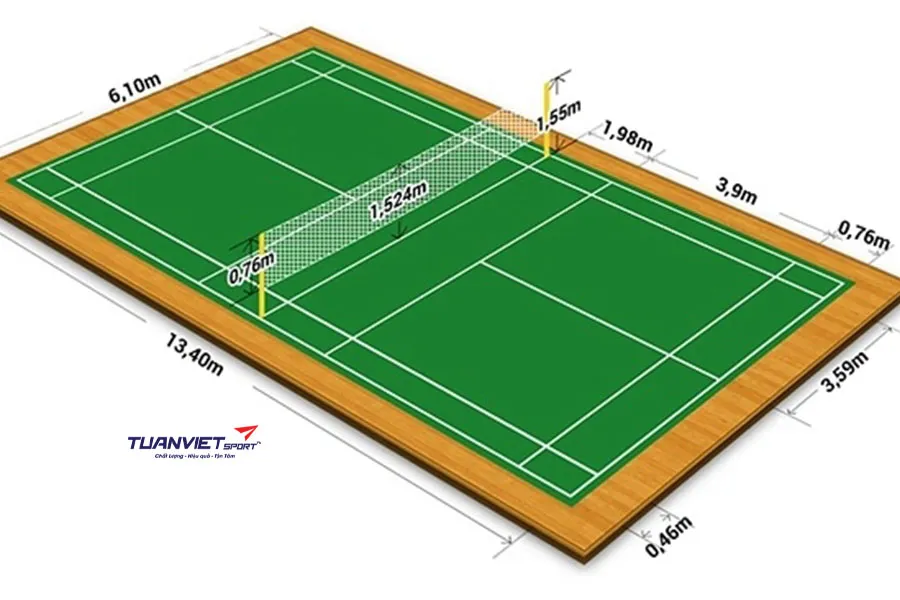 Hướng dẫn kẻ vạch s&acirc;n Pickleball đ&uacute;ng ti&ecirc;u chuẩn quốc tế từ A đến Z