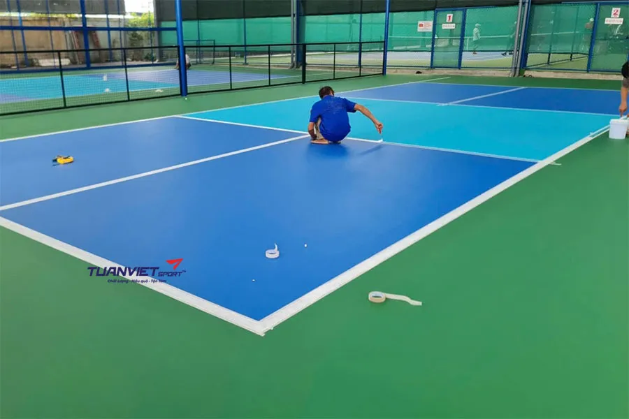 Hướng dẫn kẻ vạch s&acirc;n Pickleball đ&uacute;ng ti&ecirc;u chuẩn quốc tế từ A đến Z