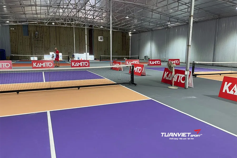 Quy tr&igrave;nh thi c&ocirc;ng sơn s&acirc;n Pickleball theo ti&ecirc;u chuẩn Quốc Tế