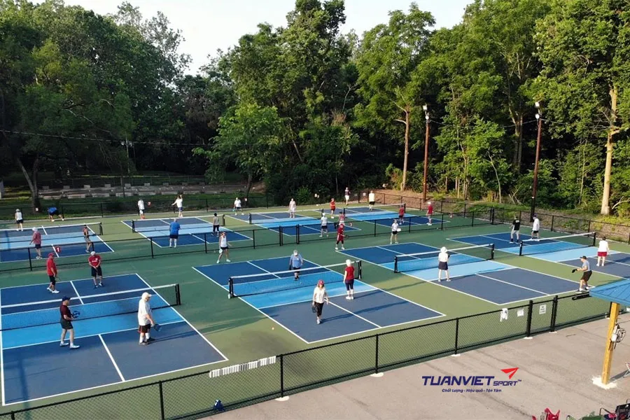 Quy tr&igrave;nh thi c&ocirc;ng sơn s&acirc;n Pickleball theo ti&ecirc;u chuẩn Quốc Tế