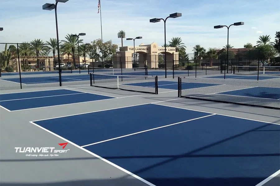 Quy tr&igrave;nh thi c&ocirc;ng sơn s&acirc;n Pickleball theo ti&ecirc;u chuẩn Quốc Tế