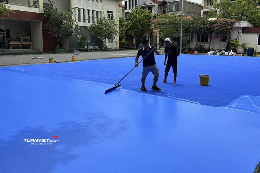 Quy tr&igrave;nh thi c&ocirc;ng sơn s&acirc;n Pickleball theo ti&ecirc;u chuẩn Quốc Tế