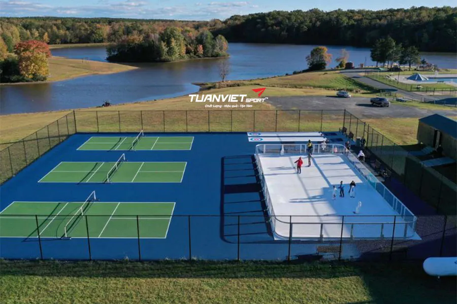 Thi công hệ thống thoát nước cho sân pickleball đúng kỹ thuật và chi phí thực tế