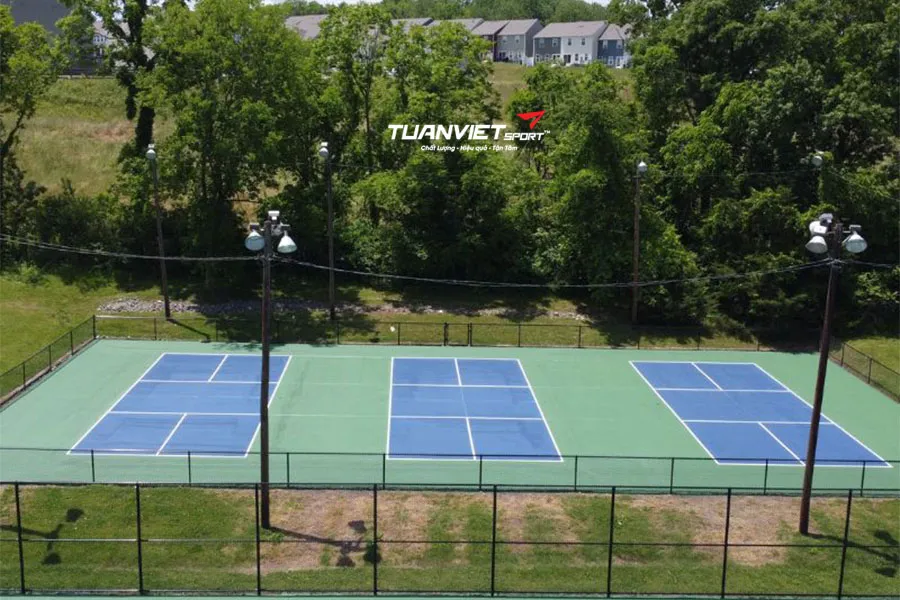Thi công hệ thống thoát nước cho sân pickleball đúng kỹ thuật và chi phí thực tế