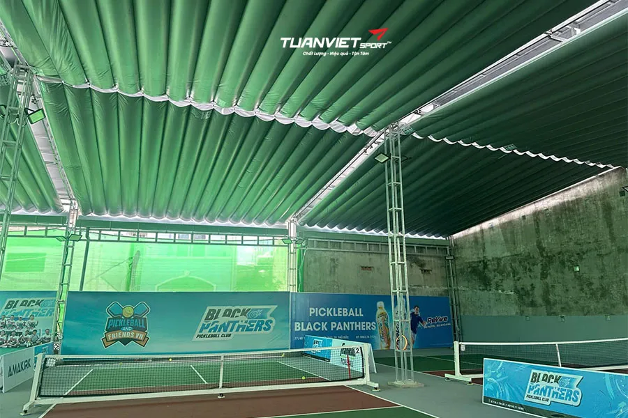Thiết kế mái che sân Pickleball chuẩn kỹ thuật và tối ưu chi phí