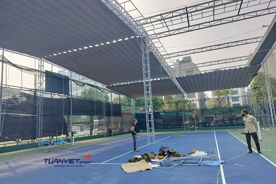 Thiết kế mái che sân Pickleball chuẩn kỹ thuật và tối ưu chi phí