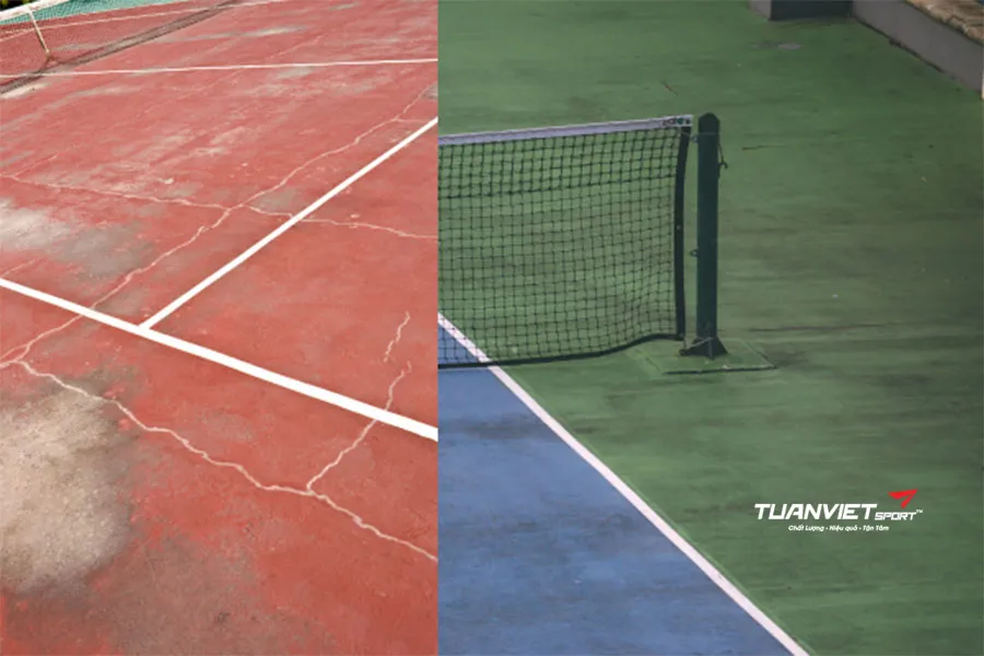 Hướng dẫn bảo tr&igrave;, bảo dưỡng s&acirc;n tennis đ&uacute;ng kỹ thuật