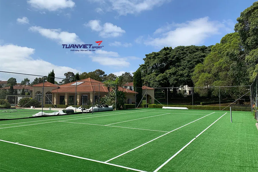 Tổng hợp vật liệu thi công sân tennis