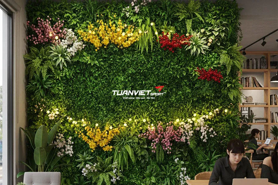 5 &yacute; tưởng cỏ nh&acirc;n tạo phối cảnh hoa mai, hoa đ&agrave;o gi&uacute;p kh&ocirc;ng gian đ&oacute;n lộc đầu xu&acirc;n