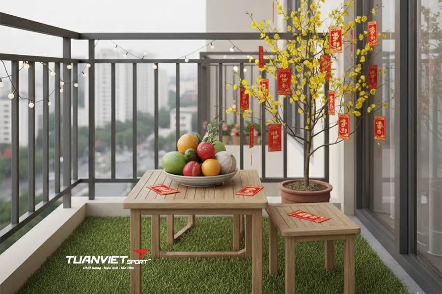 Top 15 &Yacute; Tưởng Trang Tr&iacute; S&acirc;n Vườn Đ&oacute;n Tết Bằng Cỏ Nh&acirc;n Tạo