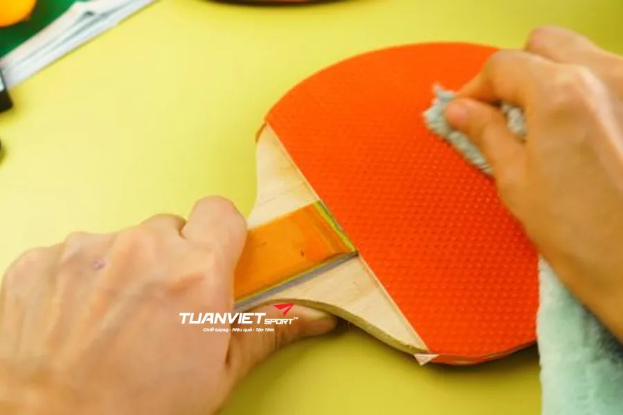 Bao lâu thì nên vệ sinh mặt vợt bóng bàn một lần