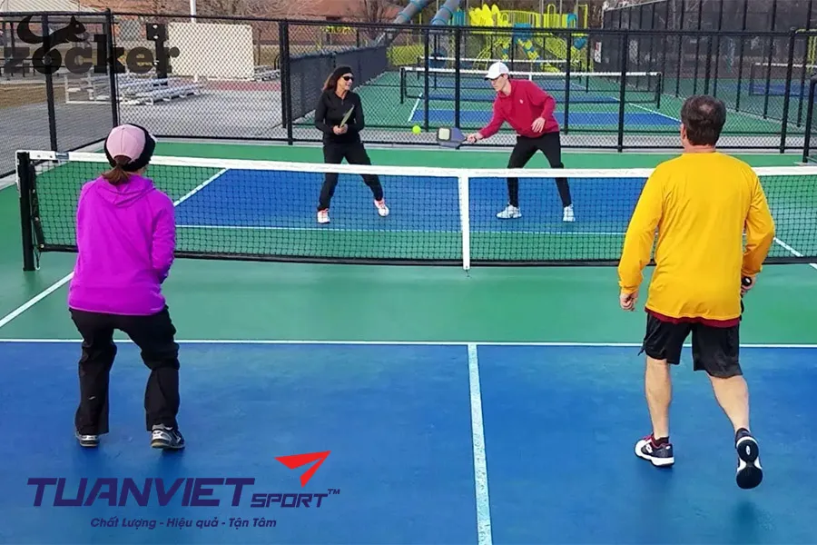 Các bài tập pickleball phối hợp nhóm hiệu quả