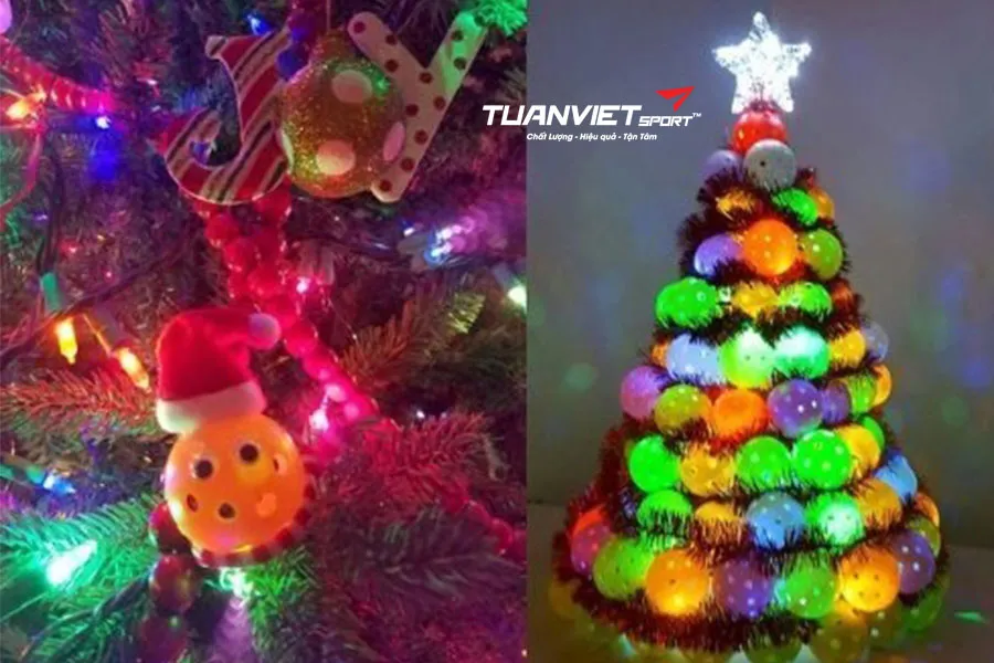 Cách biến bóng và vợt Pickleball thành đồ trang trí mùa lễ hội