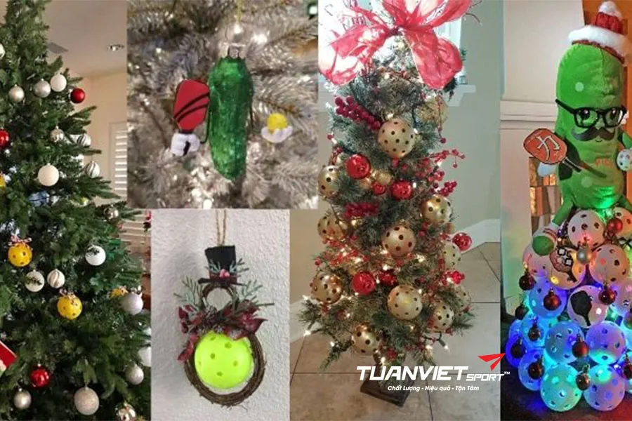 Cách biến bóng và vợt Pickleball thành đồ trang trí mùa lễ hội