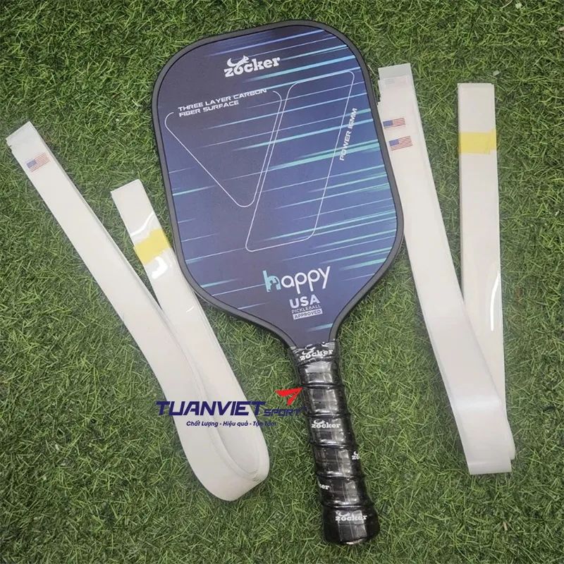 Hướng dẫn d&aacute;n viền vợt Pickleball đ&uacute;ng c&aacute;ch, đơn giản cho người mới bắt đầu