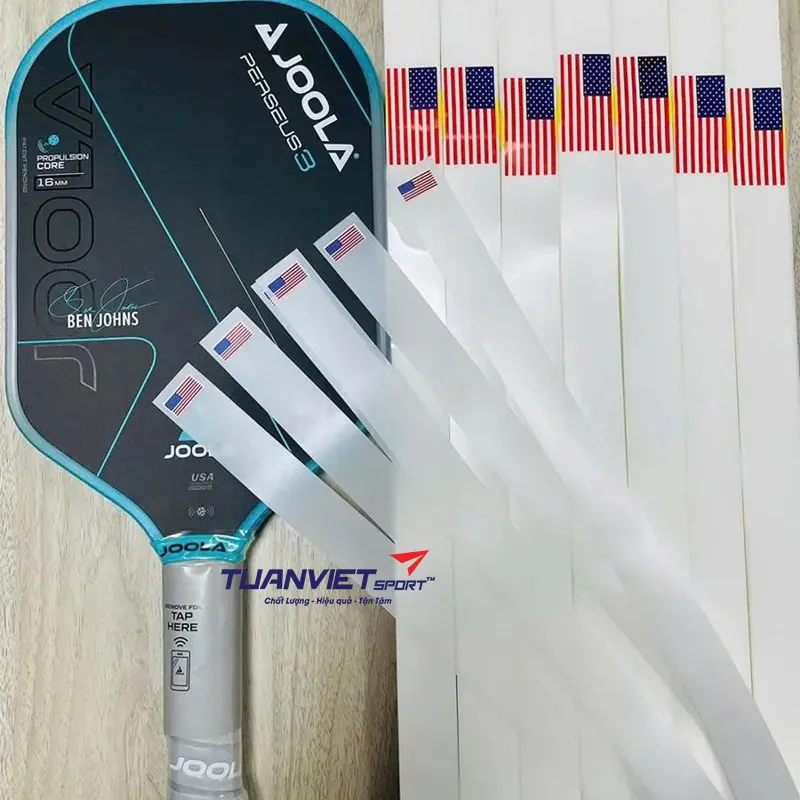 Hướng dẫn d&aacute;n viền vợt Pickleball đ&uacute;ng c&aacute;ch, đơn giản cho người mới bắt đầu