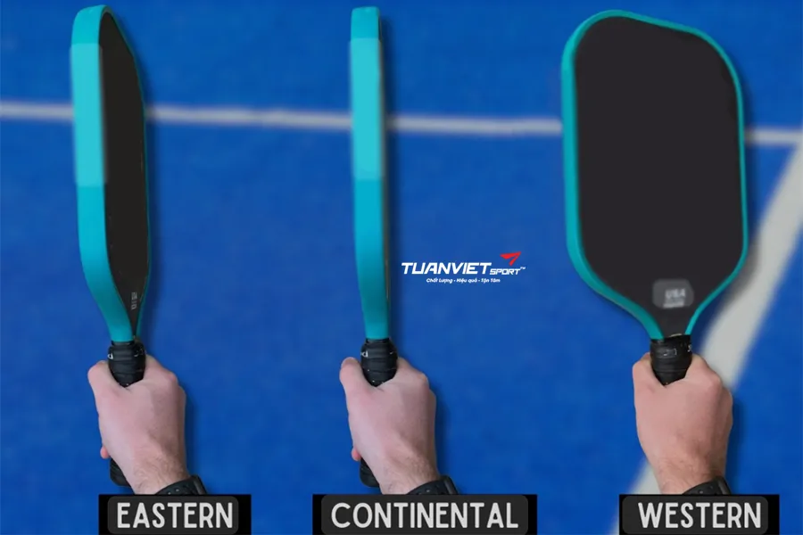 So sánh Continental Grip và Eastern Grip: Cách cầm vợt nào giúp bạn chơi Pickleball tốt hơn?