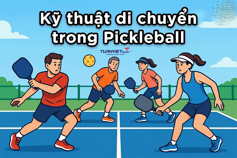 Tổng hợp 10 kỹ thuật di chuyển bộ ch&acirc;n chuẩn trong pickleball
