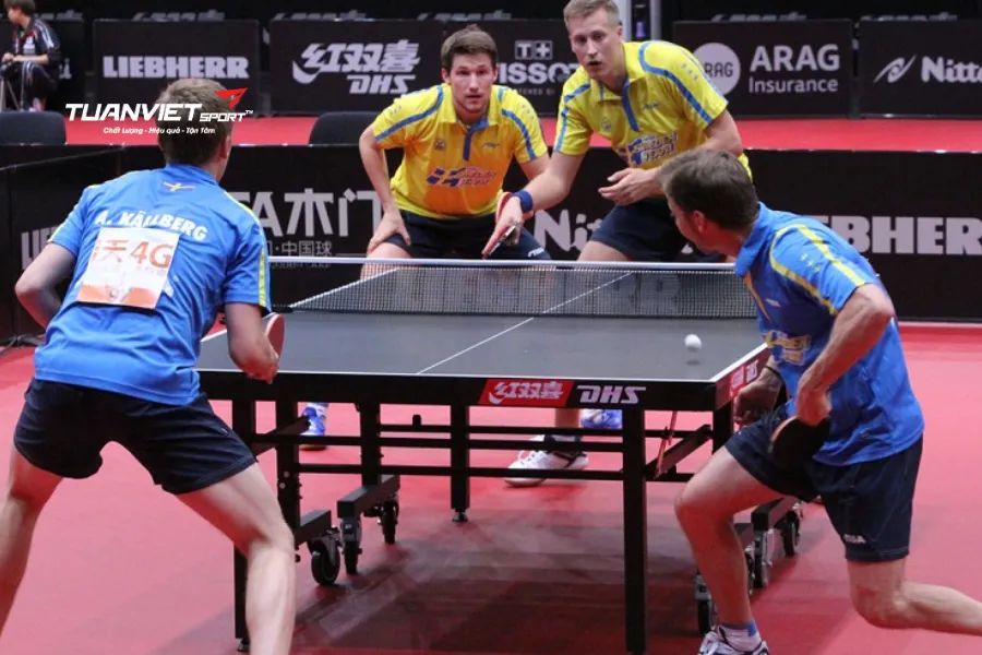 Cập nhật luật bóng bàn đôi theo tiêu chuẩn thi đấu 2026