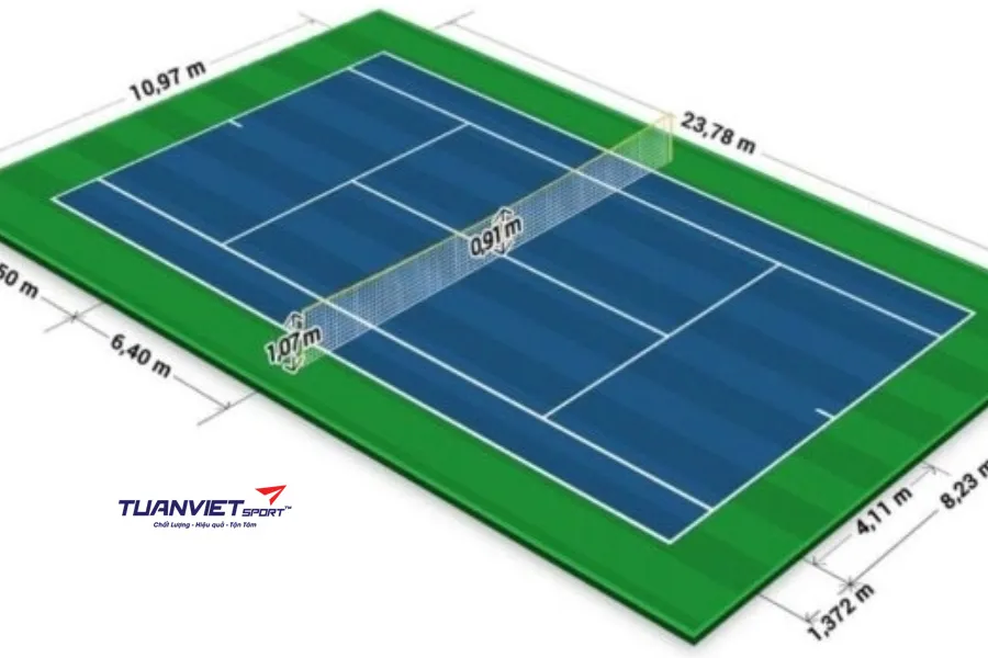 Có thể chơi Pickleball trên sân tennis không? Hướng dẫn chi tiết cách chuyển đổi và setup chuẩn
