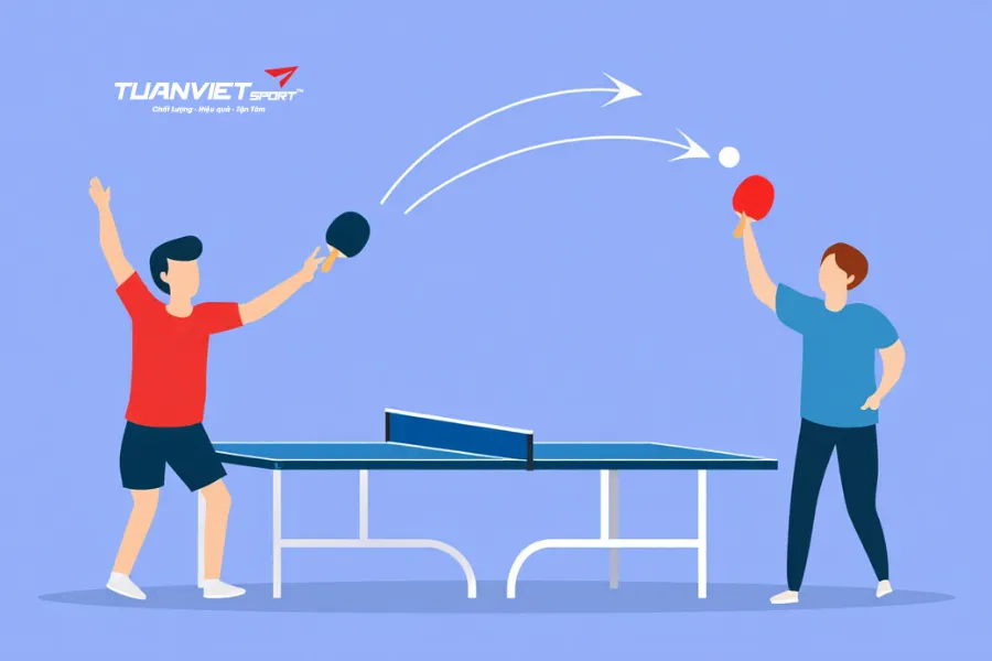 Những lỗi thường gặp theo luật chơi bóng bàn TFF