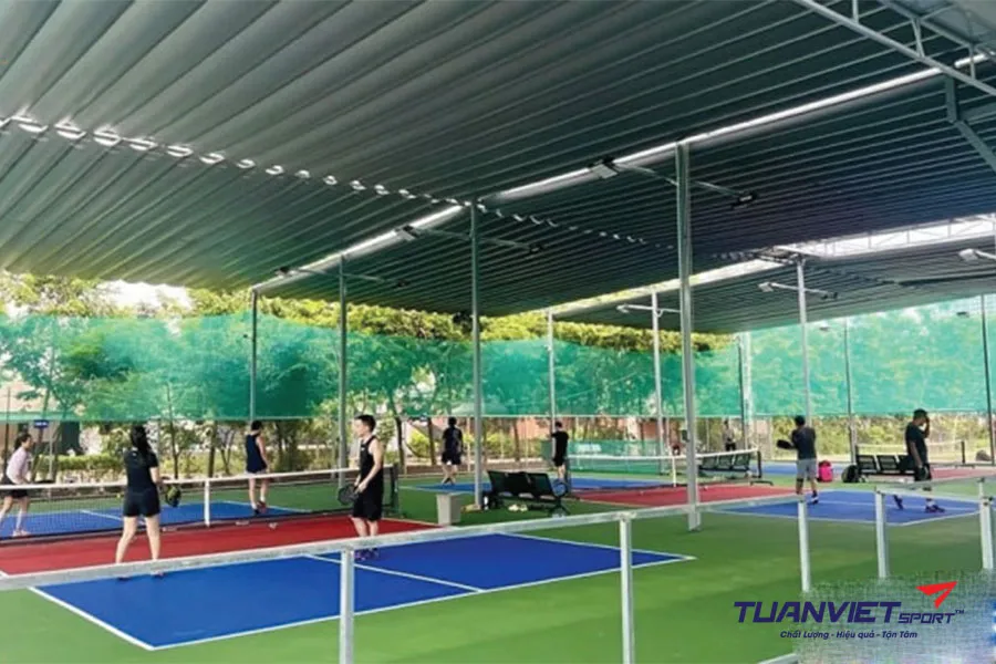 Thiết Kế Thi Công Mái Che Sân Pickleball Đạt Chuẩn 2025