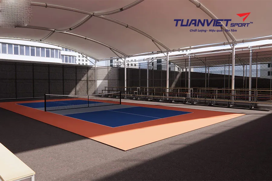 Thiết Kế Thi Công Mái Che Sân Pickleball Đạt Chuẩn 2025
