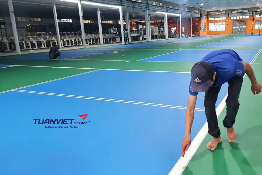 Tổng hợp vật liệu cần thiết để thi c&ocirc;ng s&acirc;n Pickleball