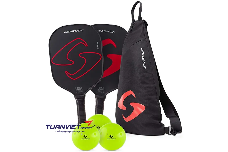 Bộ dụng cụ Pickleball Gearbox Ultimate Pickleball Starter Kit - Top Các Mẫu Vợt Pickleball Giá Rẻ Cho Người Mới Tập Chơi