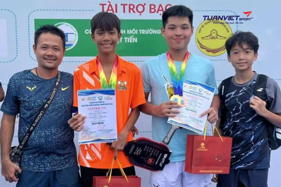 4 tay vợt trẻ Việt Nam sang Mỹ dự World Junior Pickleball Championship 2025
