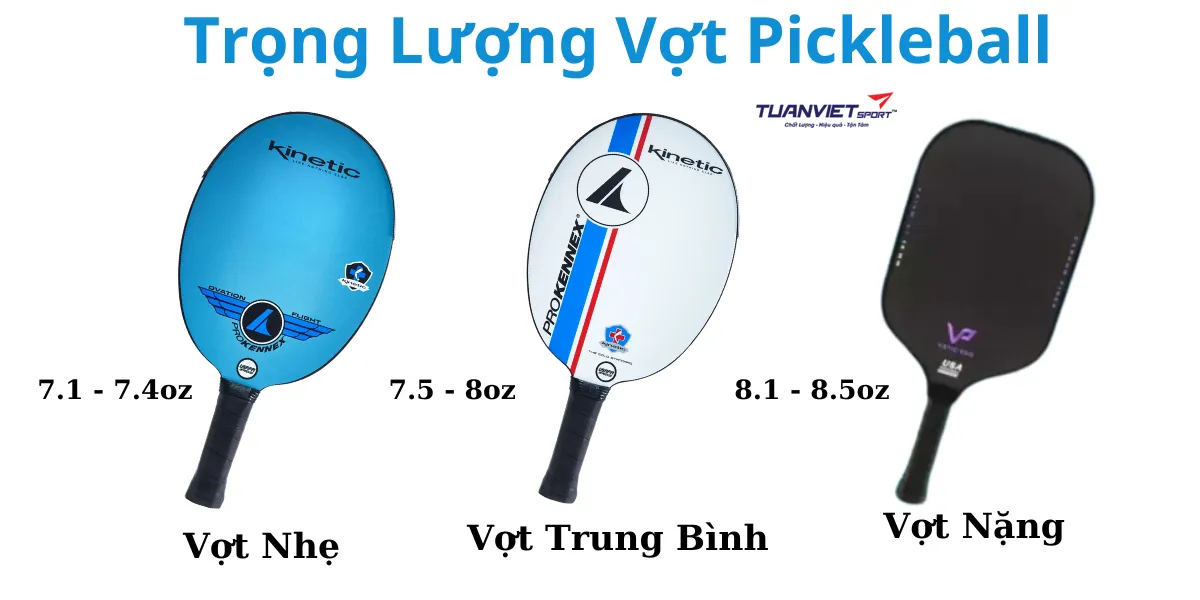Cách chọn vợt pickleball phù hợp 10 yếu tố giúp cải thiện hiệu suất chơi