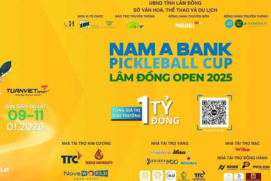 Ch&iacute;nh thức lộ diện giải Pickleball Nam A Bank Cup 2026