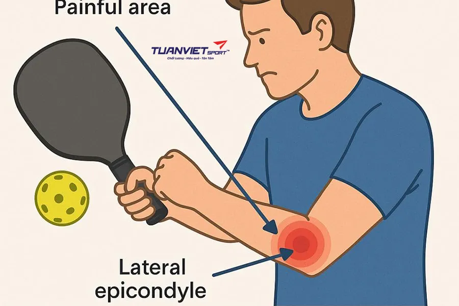Đánh pickleball bị đau tay tìm hiểu nguyên nhân và cách chữa trị an toàn