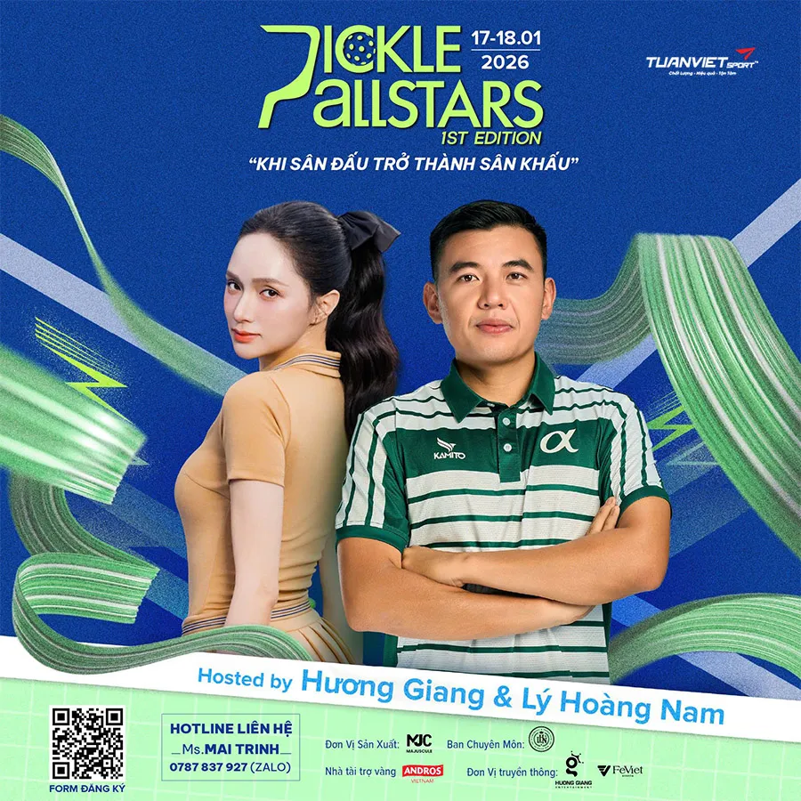 Giải Pickleball Allstars 2026 ch&iacute;nh thức c&ocirc;ng bố hạng mục thi đấu v&agrave; cơ cấu giải thưởng