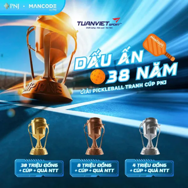 Giải Pickleball Đ&agrave; Nẵng 2026 PNJ tổ chức với tổng thưởng l&ecirc;n đến 30 triệu đồng