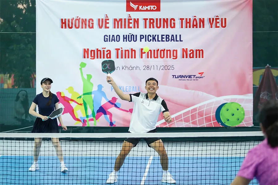 Giải pickleball “Nghĩa tình phương Nam” với hơn 540 triệu đồng gửi đến miền Trung sau lũ