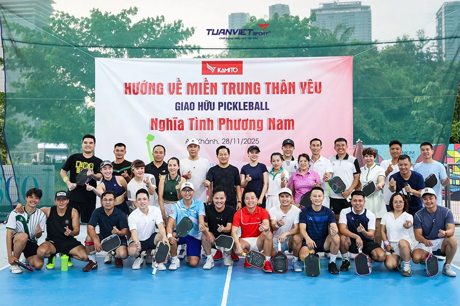 Giải pickleball “Nghĩa tình phương Nam” với hơn 540 triệu đồng gửi đến miền Trung sau lũ