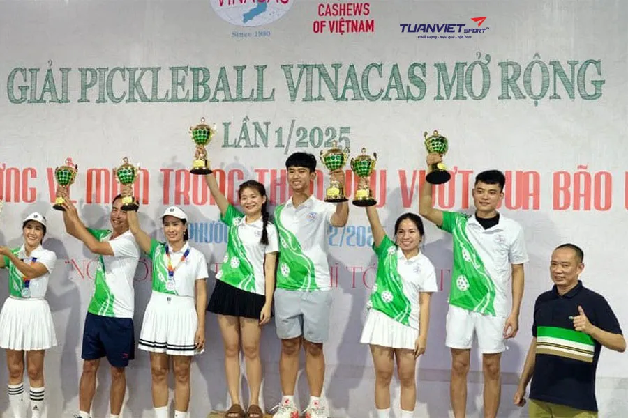 Giải pickleball VINACAS mở rộng 2025: Chung tay gây quỹ hướng về miền Trung