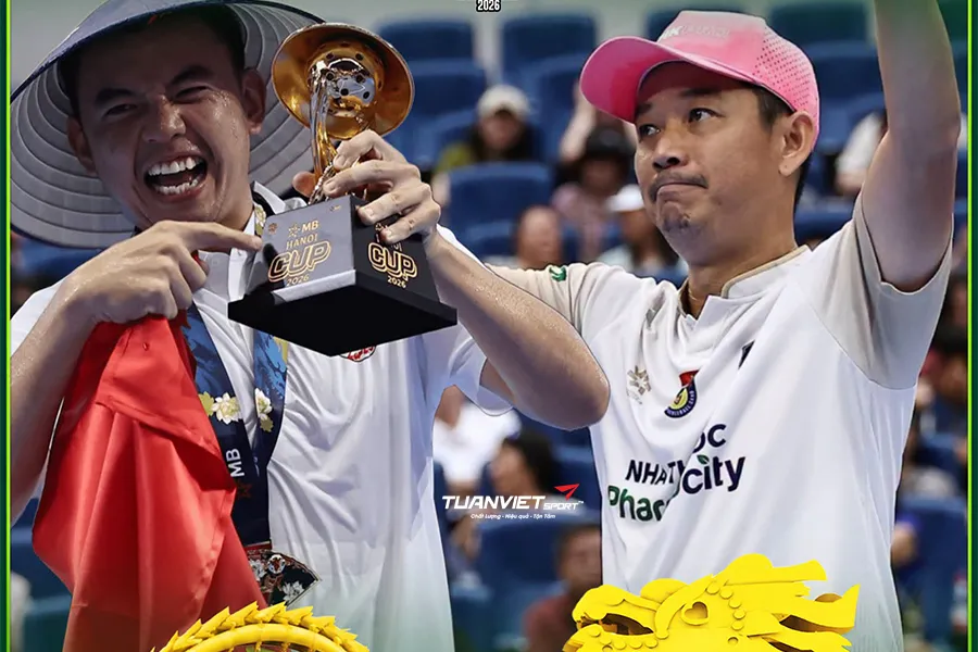 Ho&agrave;ng Nam c&ugrave;ng Minh Qu&acirc;n ch&iacute;nh thức g&oacute;p mặt tại Pickleball World Cup 2026