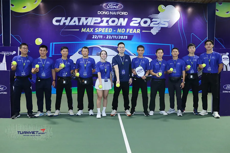 Hơn 300 vận động viên tranh tài tại Giải Pickleball Đồng Nai Ford Champion 2025