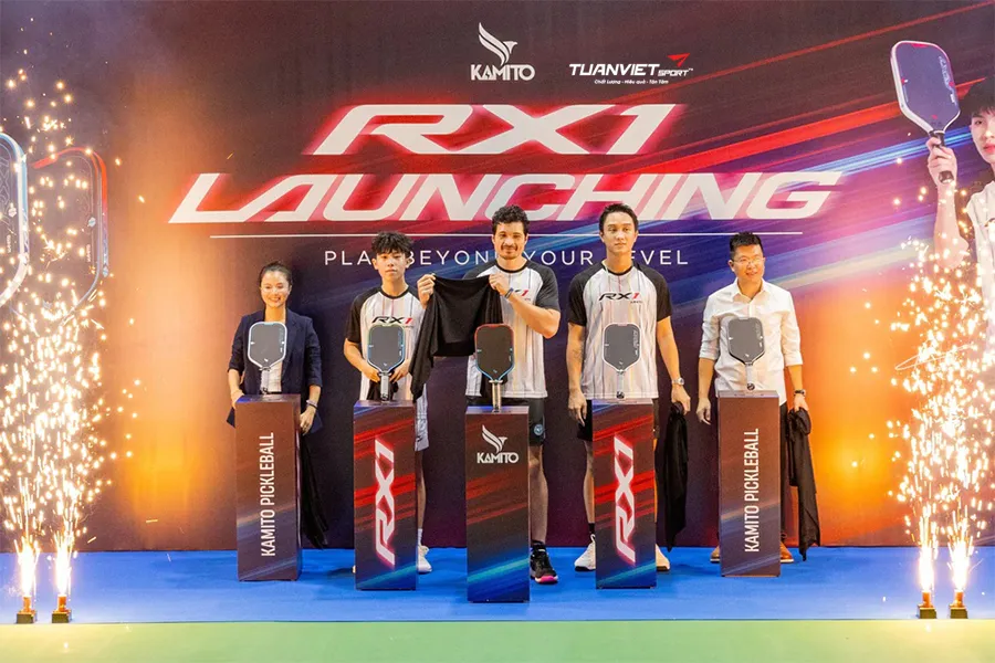 Kamito trình làng vợt Pickleball RX1 đồng hành cùng 3 đại sứ chinh phục giải đấu