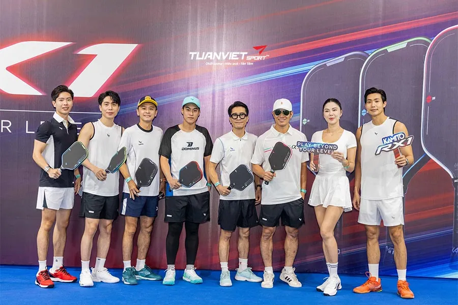 Kamito trình làng vợt Pickleball RX1 đồng hành cùng 3 đại sứ chinh phục giải đấu