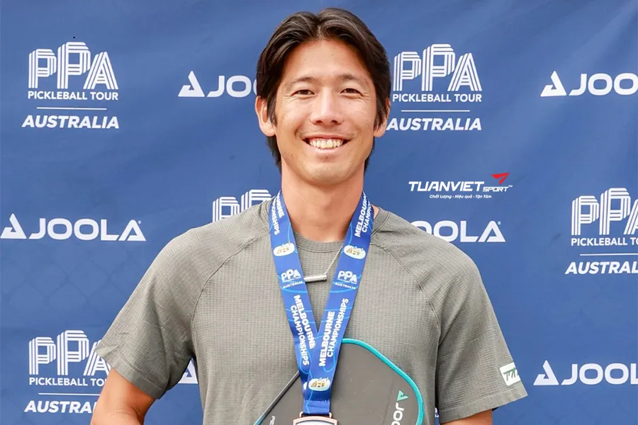Kenta Miyoshi ng&ocirc;i sao pickleball Nhật Bản ghi dấu ấn bằng lối chơi to&agrave;n diện