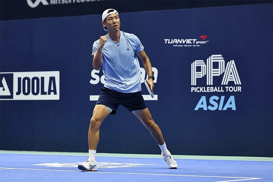 Kenta Miyoshi ng&ocirc;i sao pickleball Nhật Bản ghi dấu ấn bằng lối chơi to&agrave;n diện