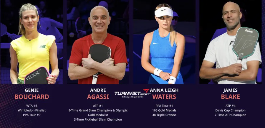 Kèo sinh tử 25 tỷ đồng Nữ hoàng Pickleball đại chiến huyền thoại Tennis tại Hollywood